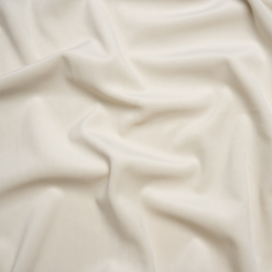 Thornton Bone Polyester Home Decor Velvet | Mood Fabrics