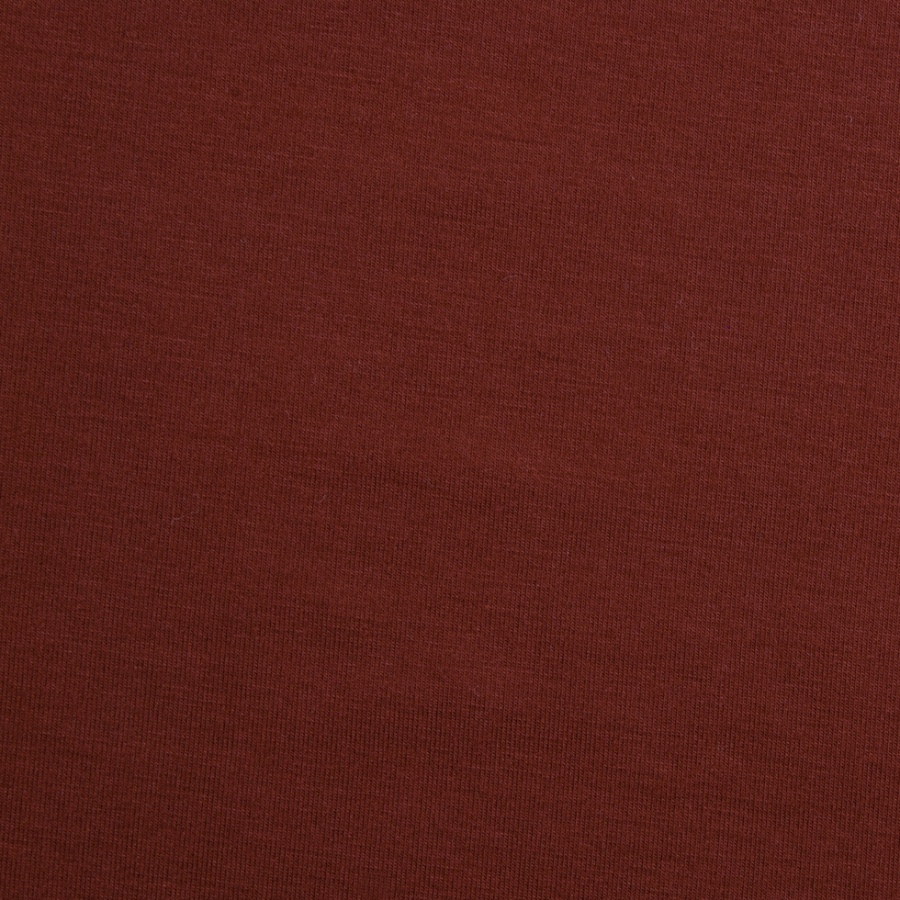 Burnt Brown Solid Bamboo Jersey | Mood Fabrics