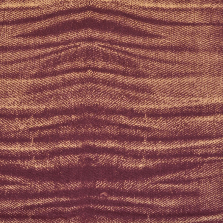 Maroon/Wheat Solid Stretch Cotton Canvas | Mood Fabrics