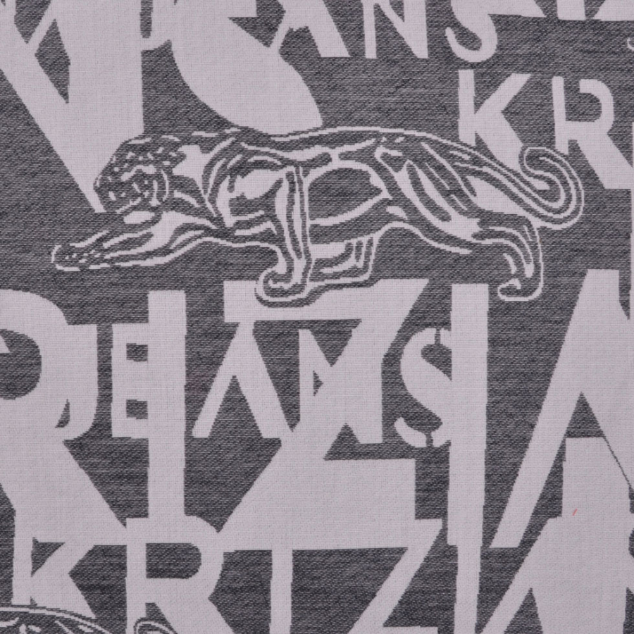Krizia Gray and Ivory Cotton Print | Mood Fabrics