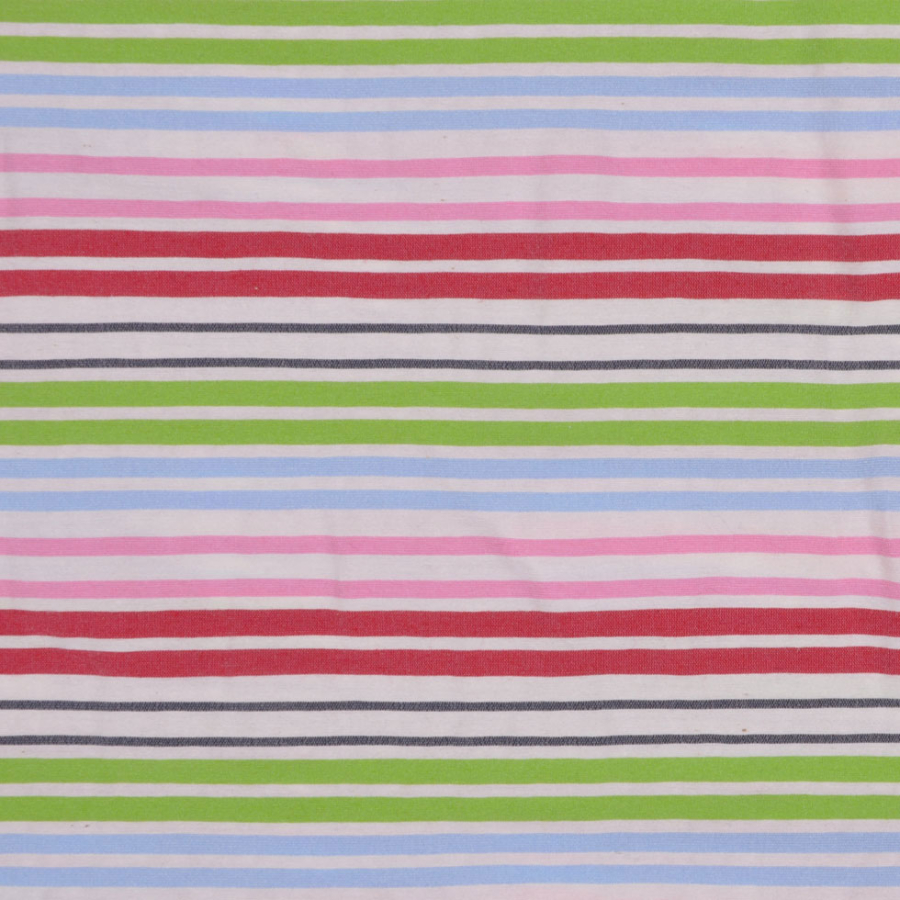 Multicolored Striped Cotton Stretch Seersucker | Mood Fabrics