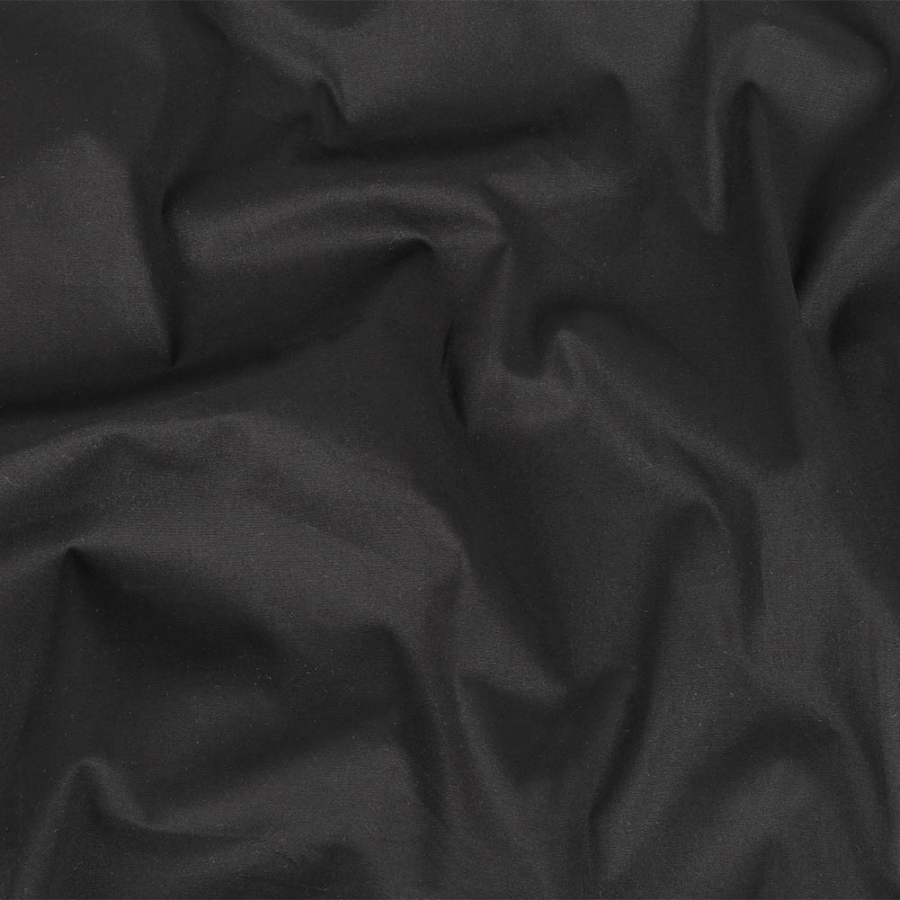 Black Stretch Cotton Poplin | Mood Fabrics