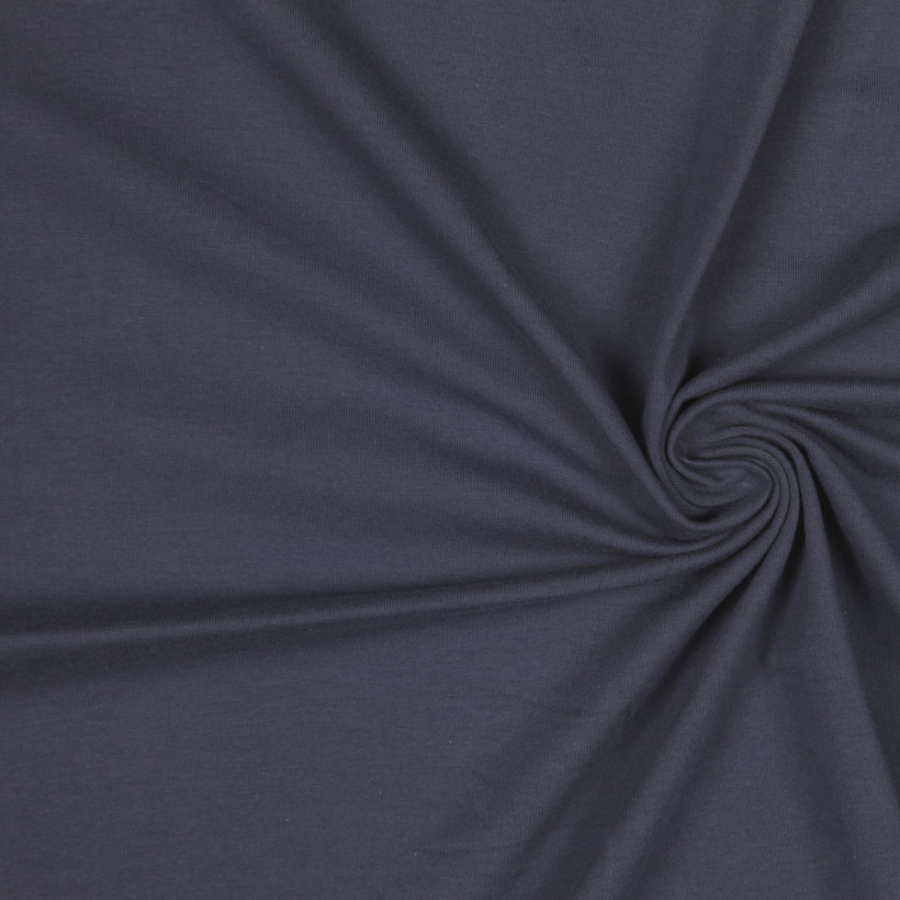Steel Blue Solid Jersey | Mood Fabrics