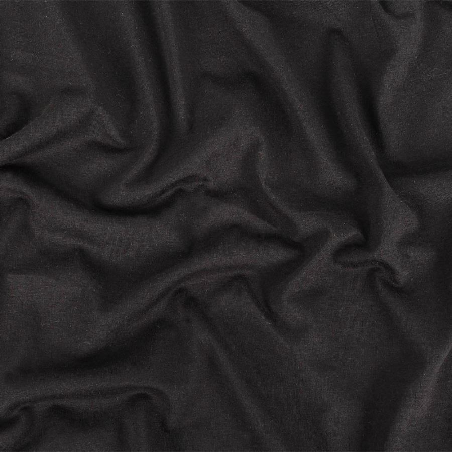 Black Lightweight Cotton Jersey | Mood Fabrics