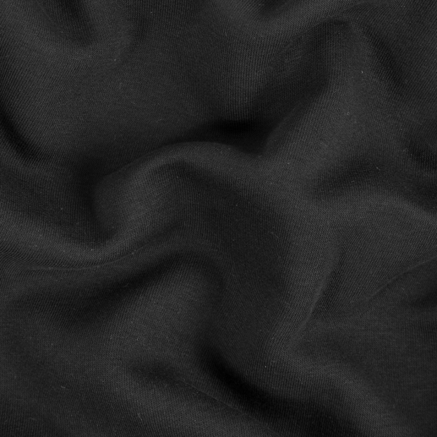 Dark Navy Cotton-Poly Knit Fleece | Mood Fabrics