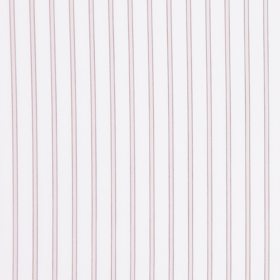 White/Beige Striped Shirting | Mood Fabrics