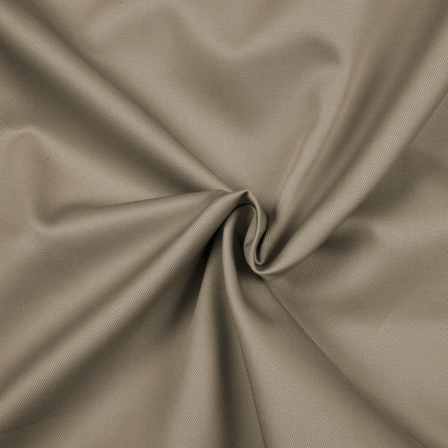 Khaki Solid Organic Cotton Twill | Mood Fabrics