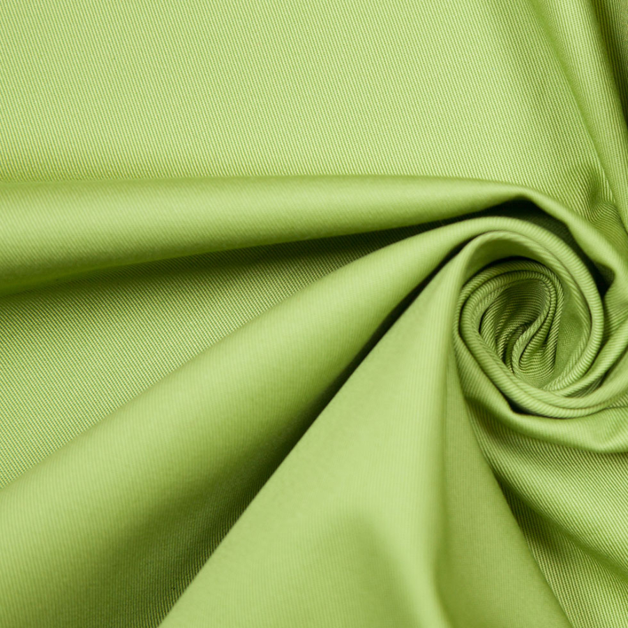 Avocado Solid Organic Cotton Twill | Mood Fabrics