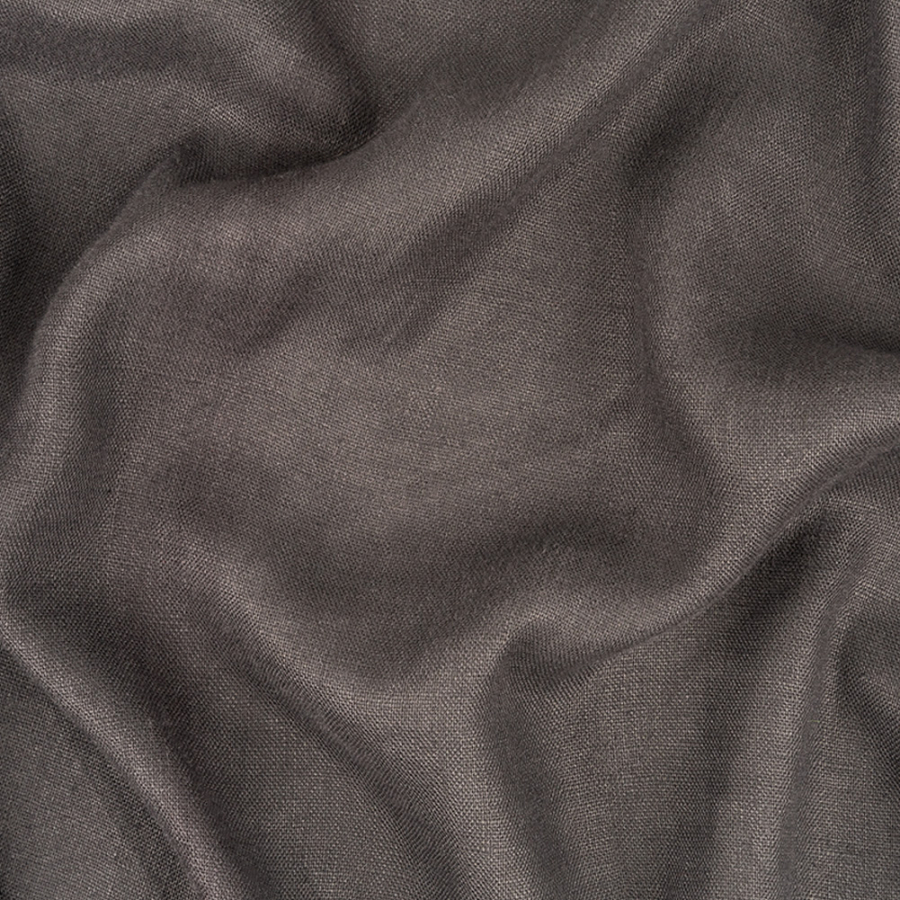 Slate Woven Linen Suiting | Mood Fabrics