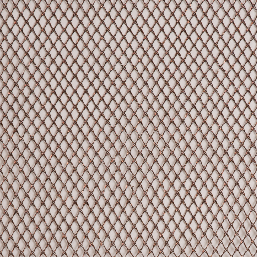 Metallic Brown Razzle Dazzle Netting | Mood Fabrics