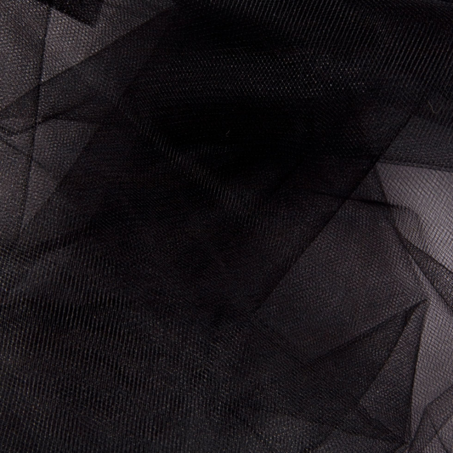 Black Diamond Net Nylon Tulle | Mood Fabrics