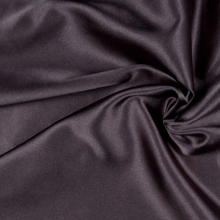 Charcoal Solid Charmeuse | Mood Fabrics