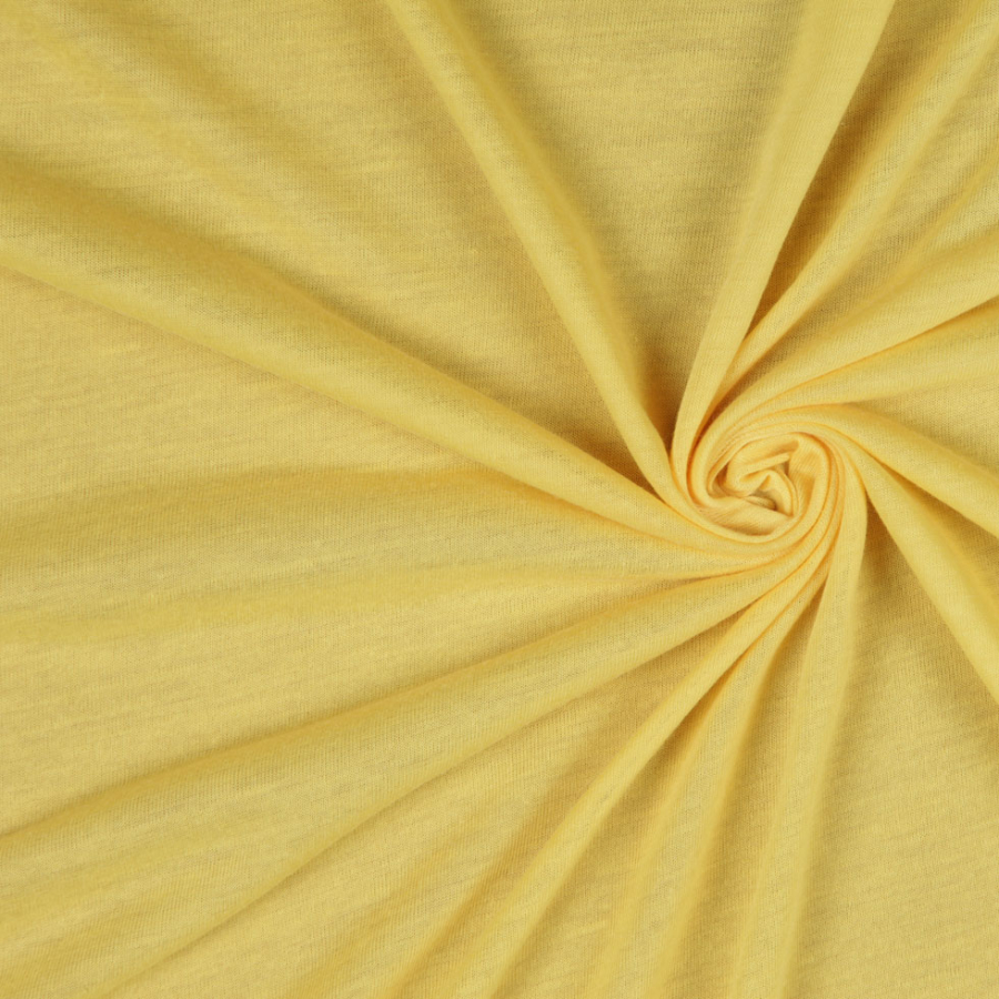 Bright Yellow Polyester Jersey | Mood Fabrics