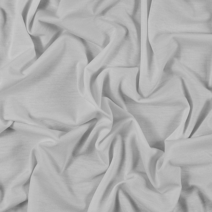 White Stretch Solid Jersey | Mood Fabrics
