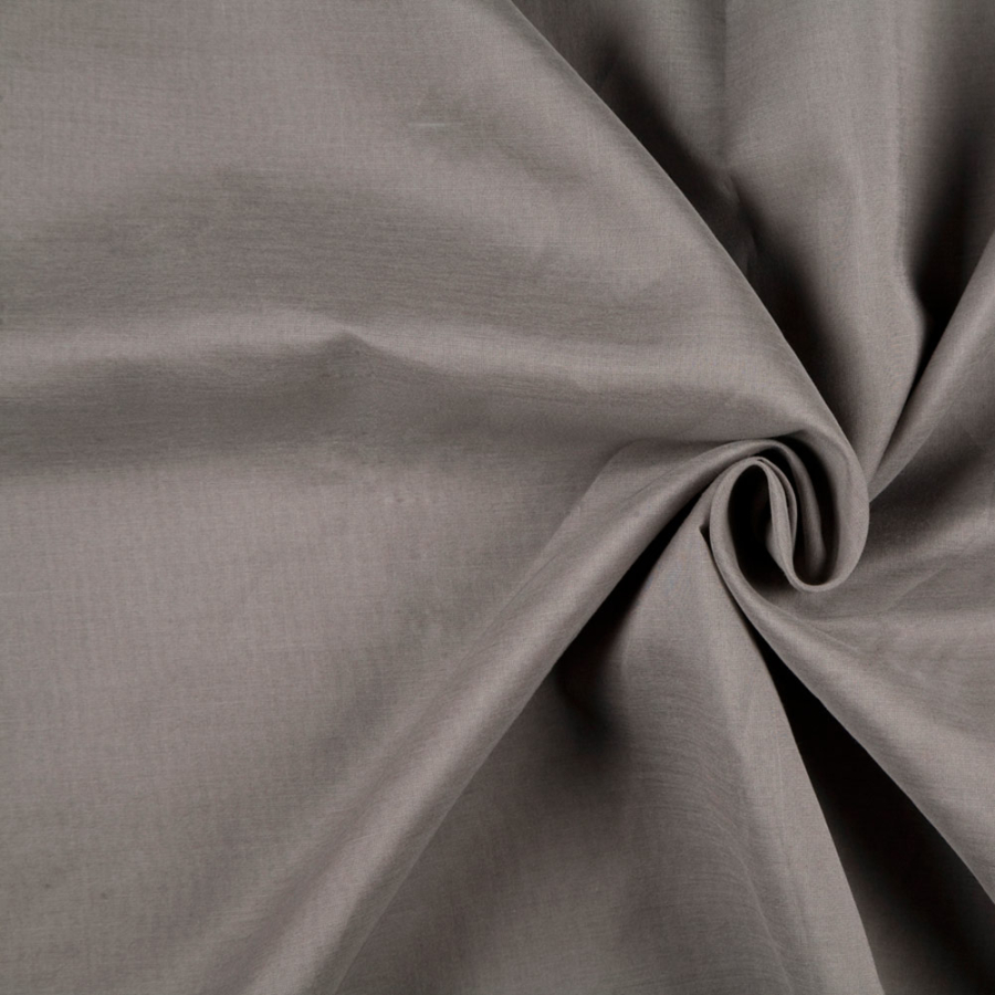 Stone Grey Silk/Cotton Voile | Mood Fabrics