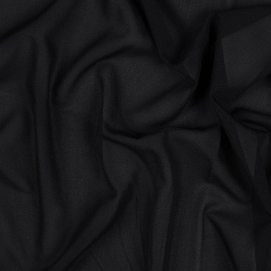 Black Stretch Silk Georgette | Mood Fabrics