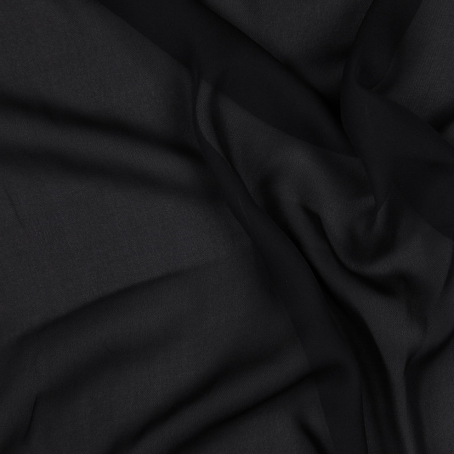 Black Silk Georgette | Mood Fabrics