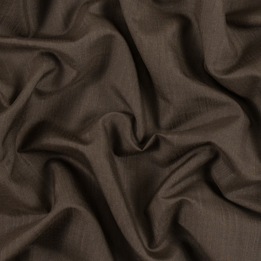 Chocolate Blended Silk Woven | Mood Fabrics