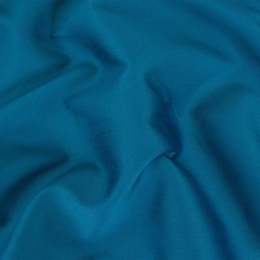 Galaxy Blue Heavy Silk and Polyester Twill | Mood Fabrics