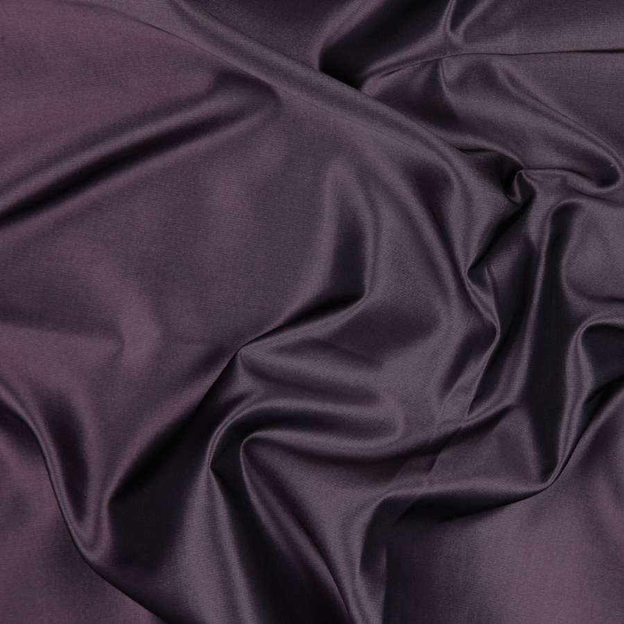 Italian Famous NYC Designer Ash Purple Silk Taffeta | Mood Fabrics