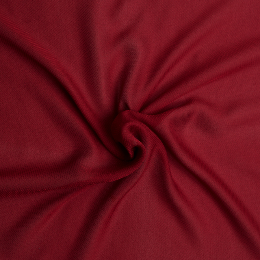 Red Textured Silk Chiffon | Mood Fabrics