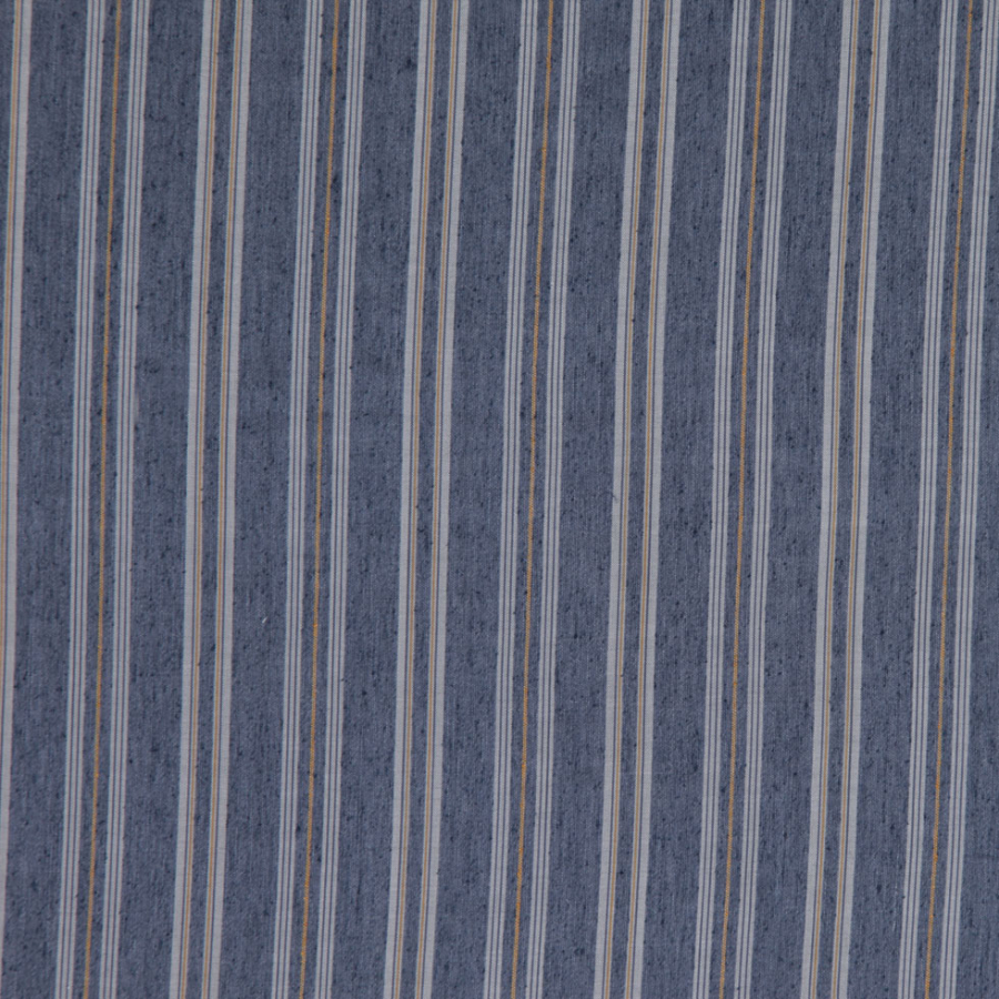 Denim Blue Striped Woven | Mood Fabrics