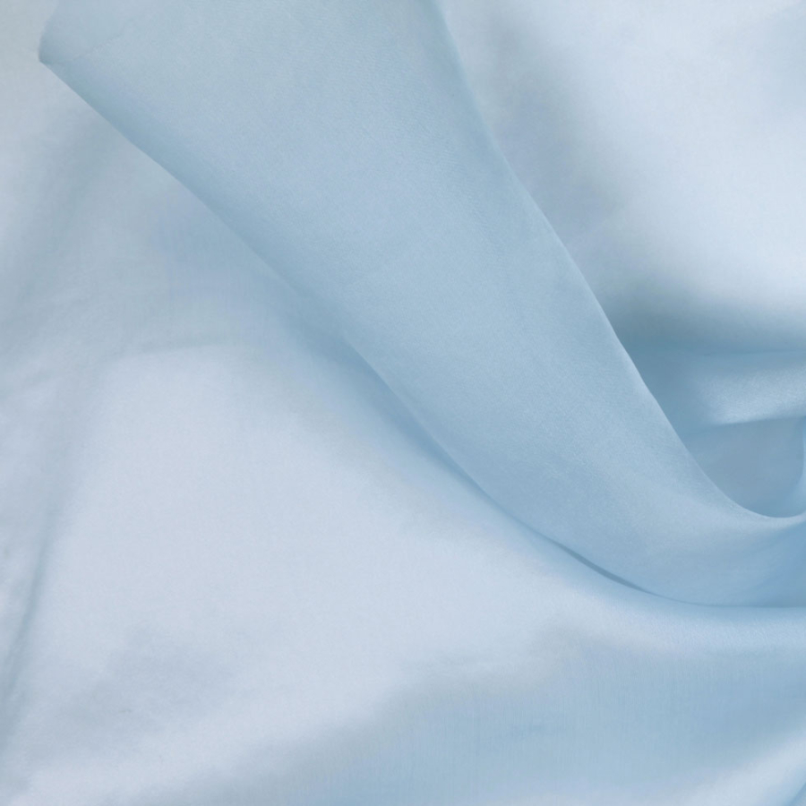 Pale Blue Solid Organza | Mood Fabrics