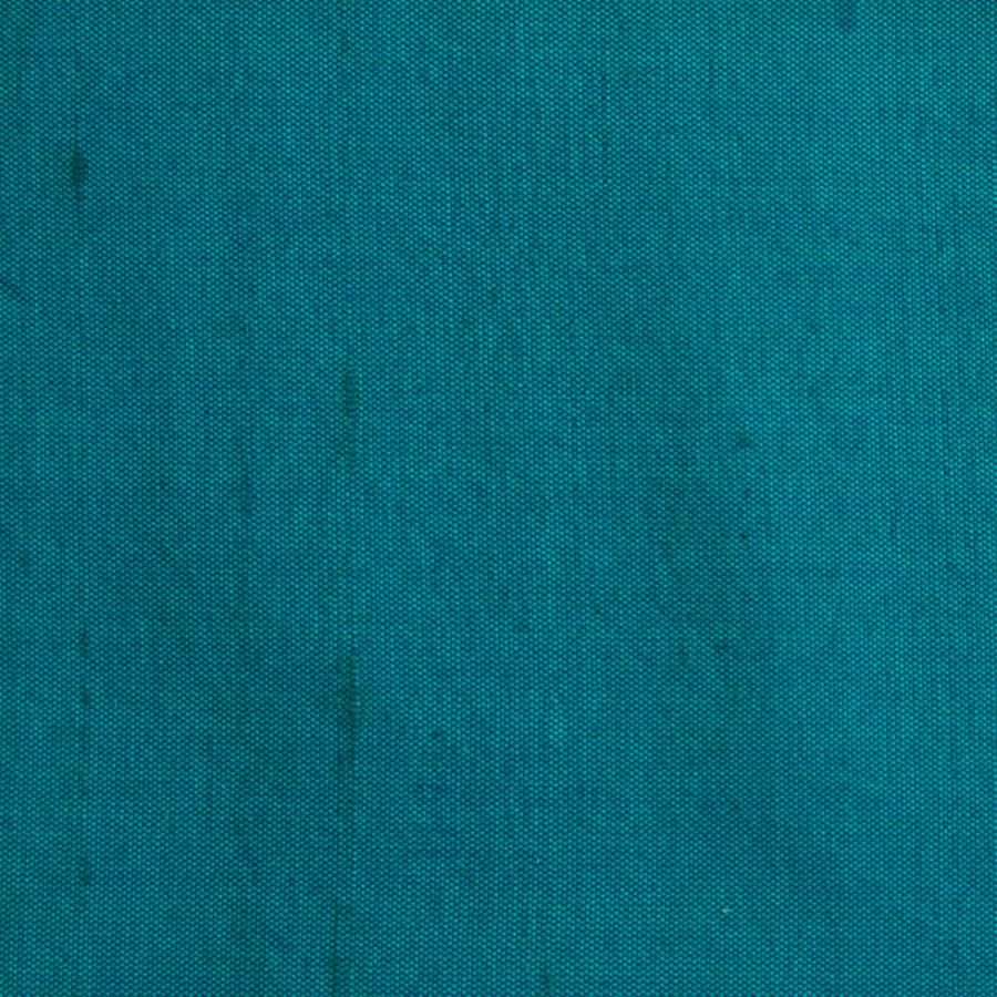 Iridescent Blue Green Solid Shantung/Dupioni | Mood Fabrics