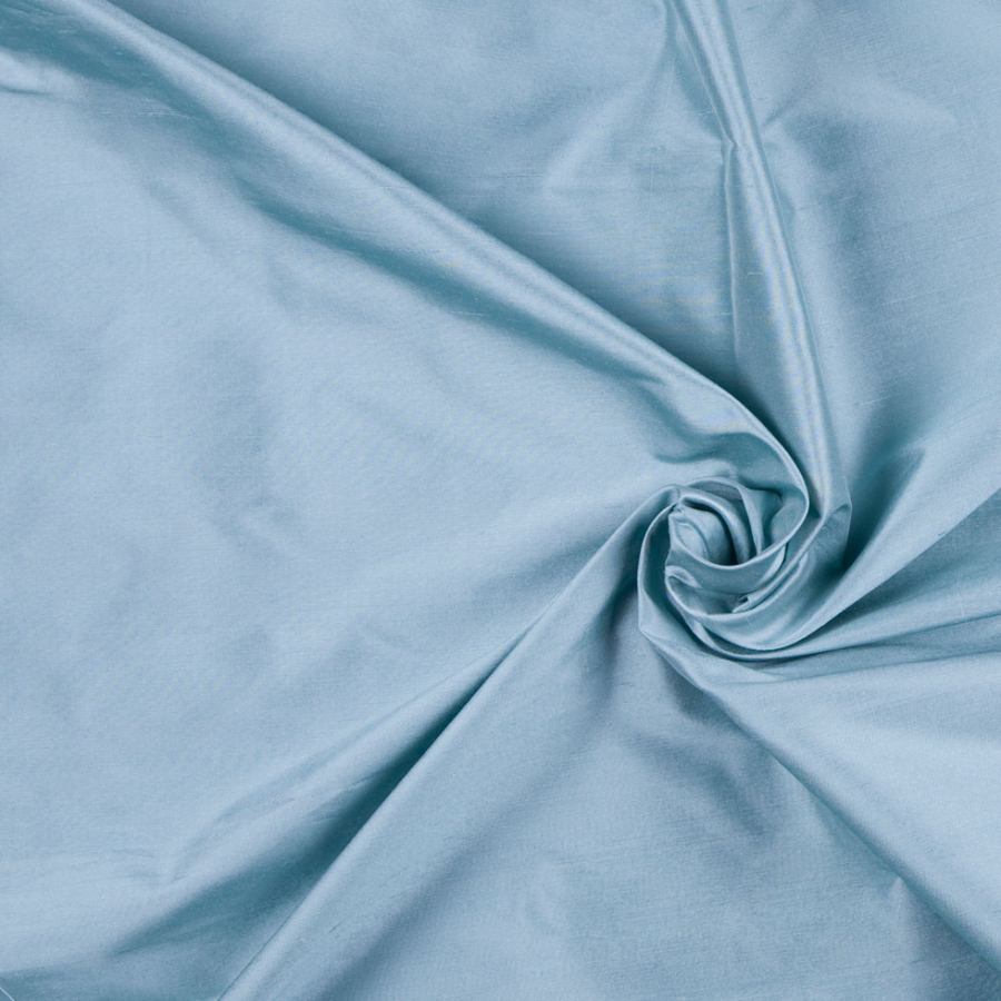 Premier Blue Solid Shantung/Dupioni | Mood Fabrics