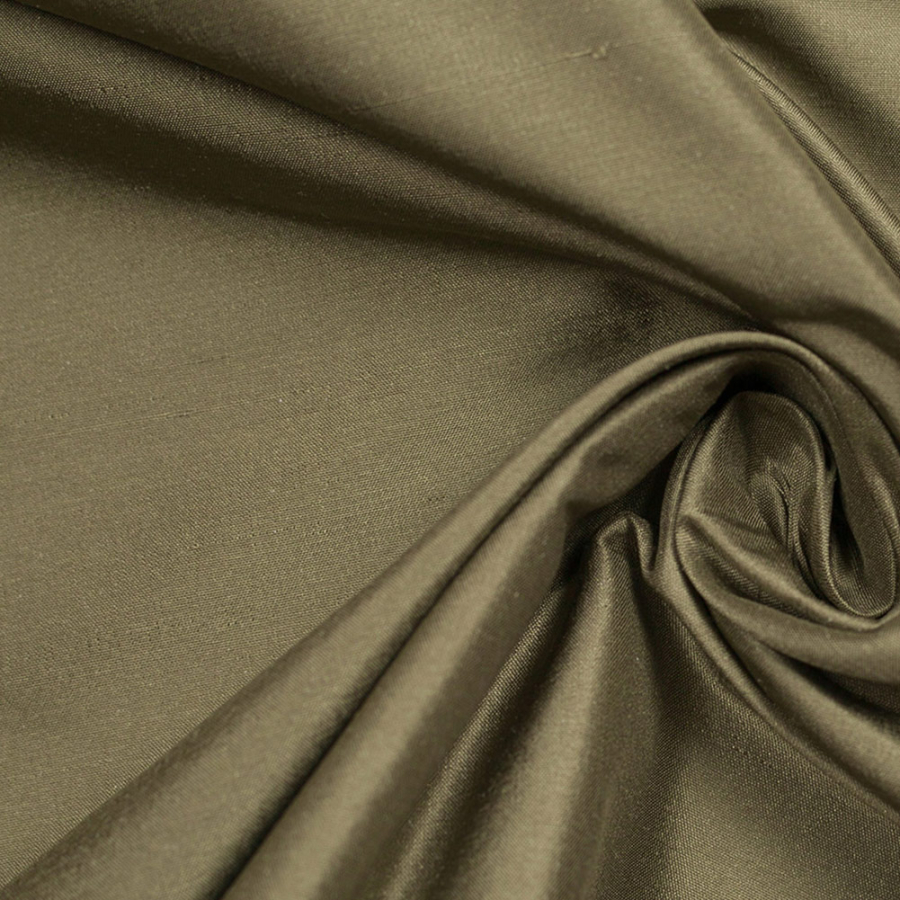 Capulet Olive Silk Shantung/Dupioni | Mood Fabrics