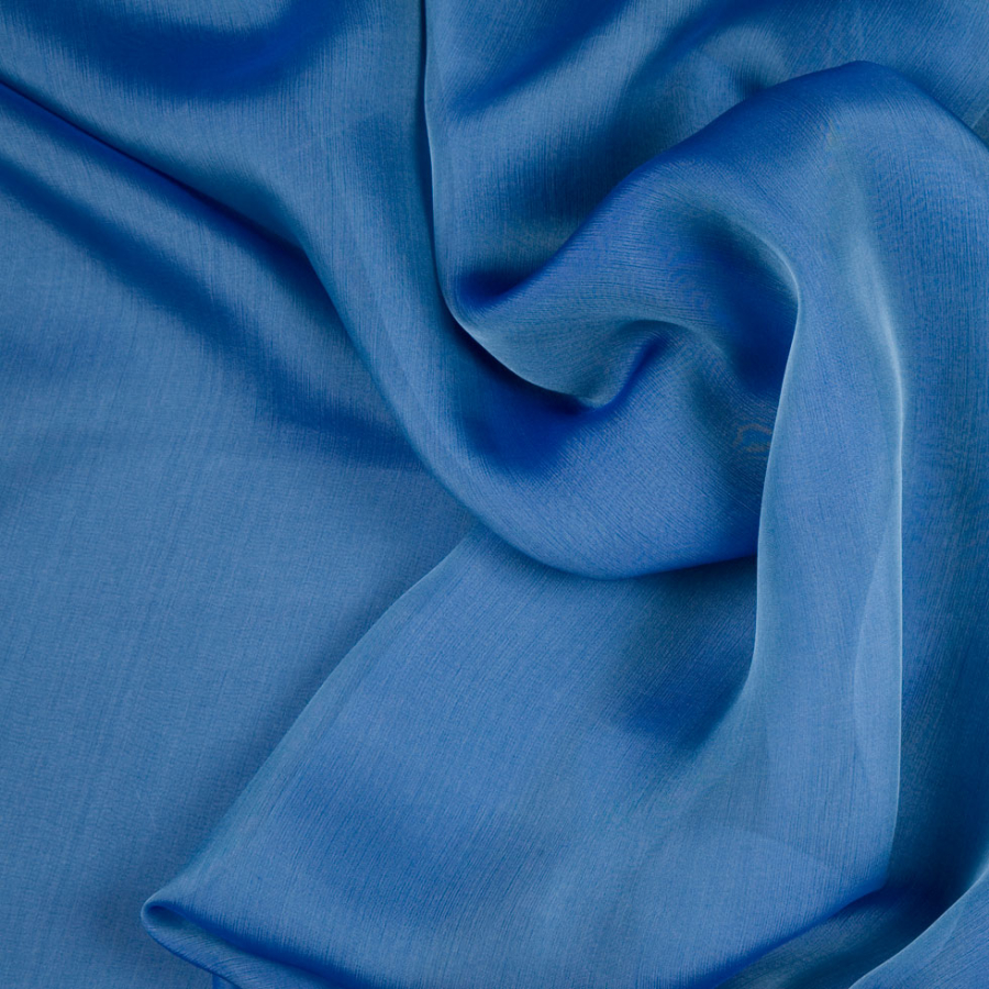 Periwinkle/Sky Silk Iridescent Chiffon | Mood Fabrics