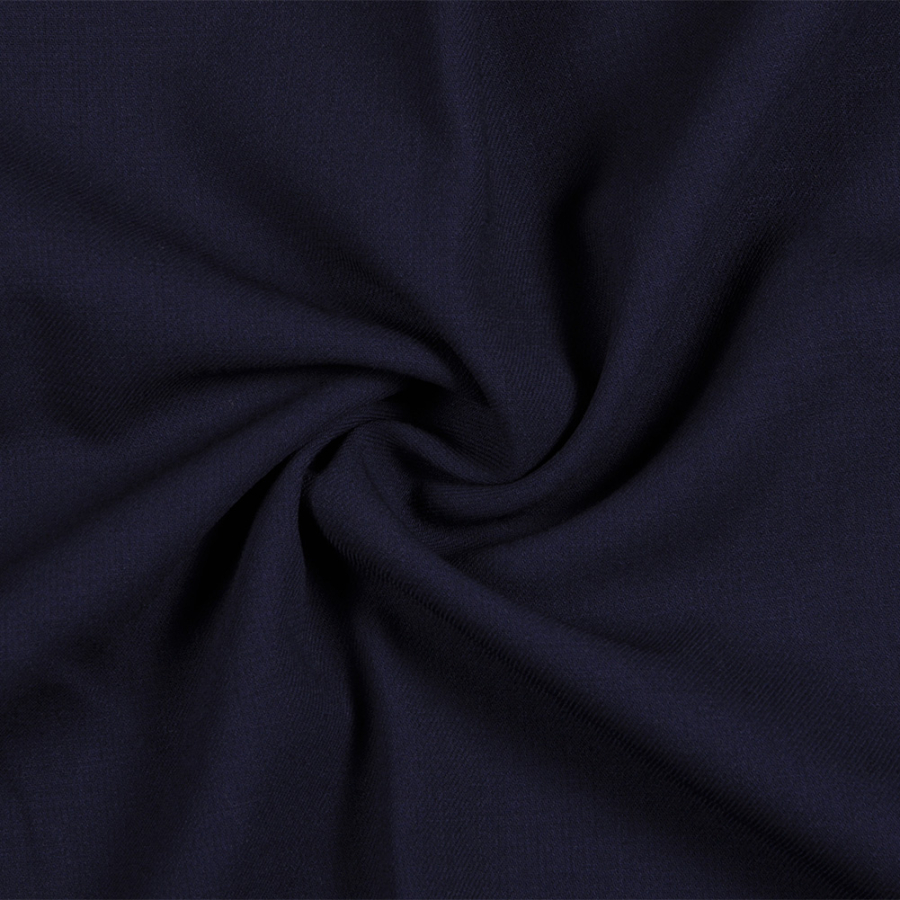 Navy Stretch Wool Suiting | Mood Fabrics