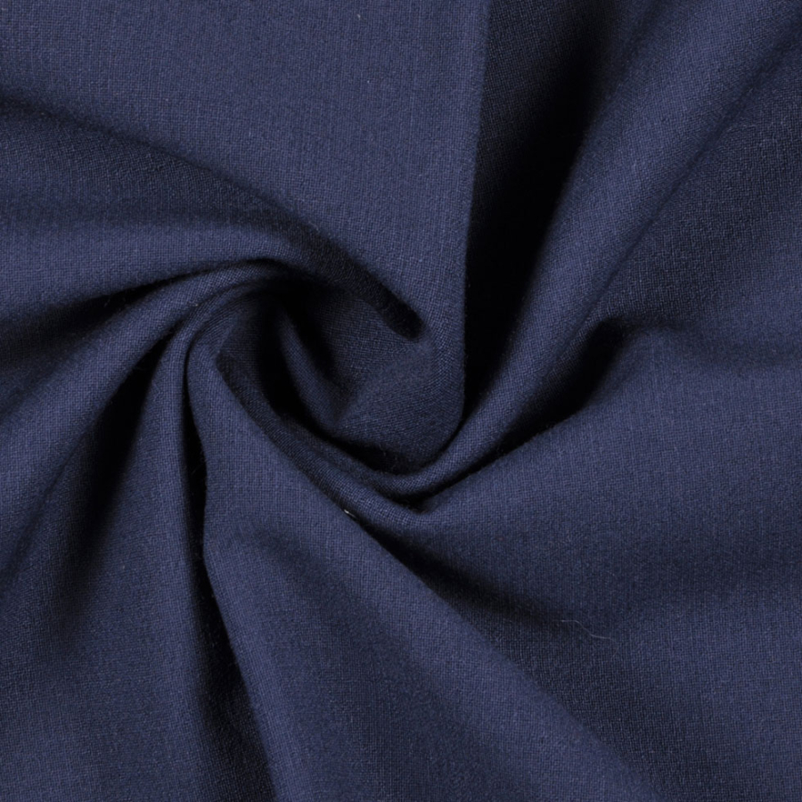 Donna Karan Navy Wool-Lycra Suiting | Mood Fabrics