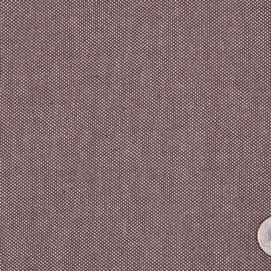 Dusted Brown/Off-White Solid Tweed | Mood Fabrics