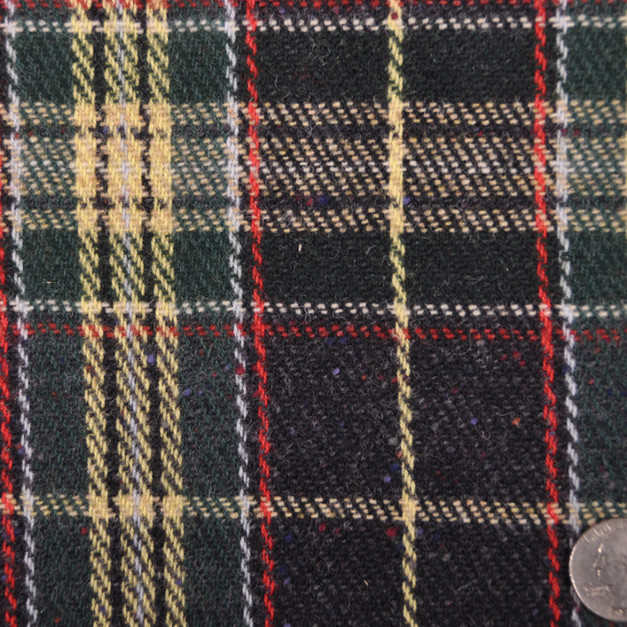 Forest/Yellow/Red/Navy/White Plaid Coating | Mood Fabrics
