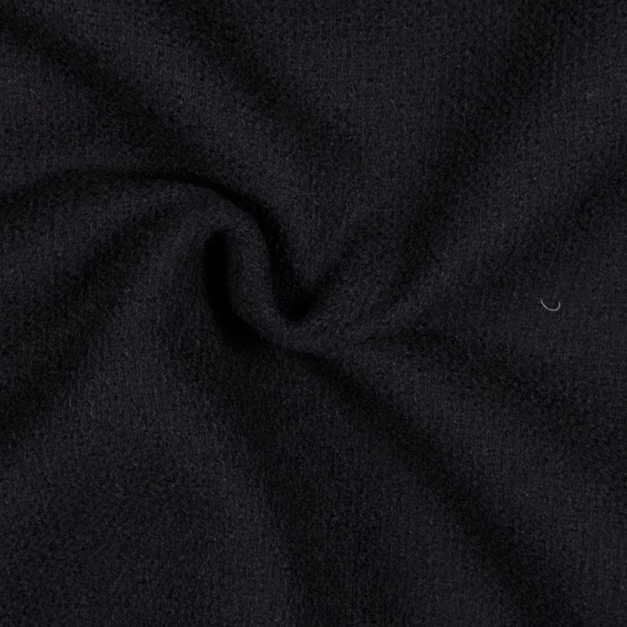 Black Solid Boucle | Mood Fabrics