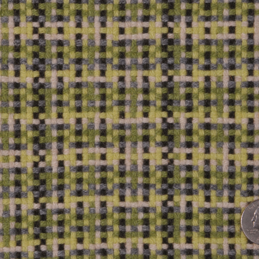 Kiwi/Grass/Charcoal/Gray Solid Woven | Mood Fabrics