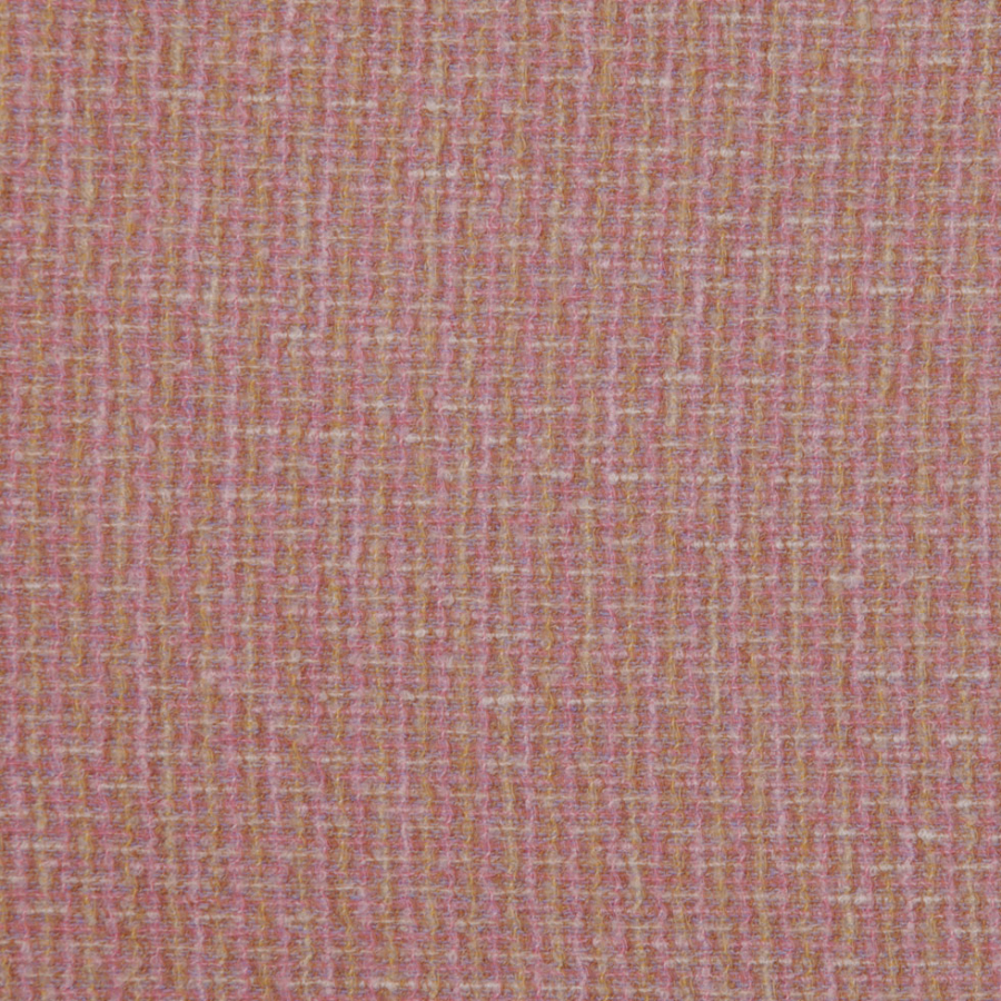 Pink/Natural/Honey Solid Boucle | Mood Fabrics