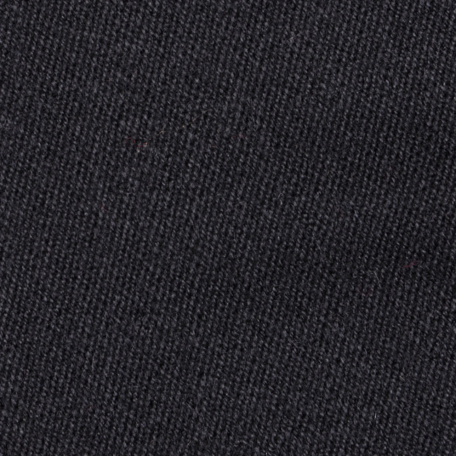 Black Wool Twill Coating | Mood Fabrics