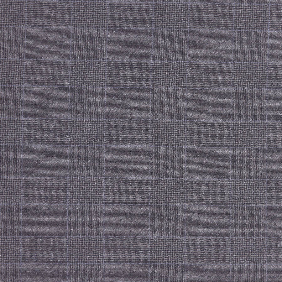 Gray/Chalk Plaid Suiting | Mood Fabrics