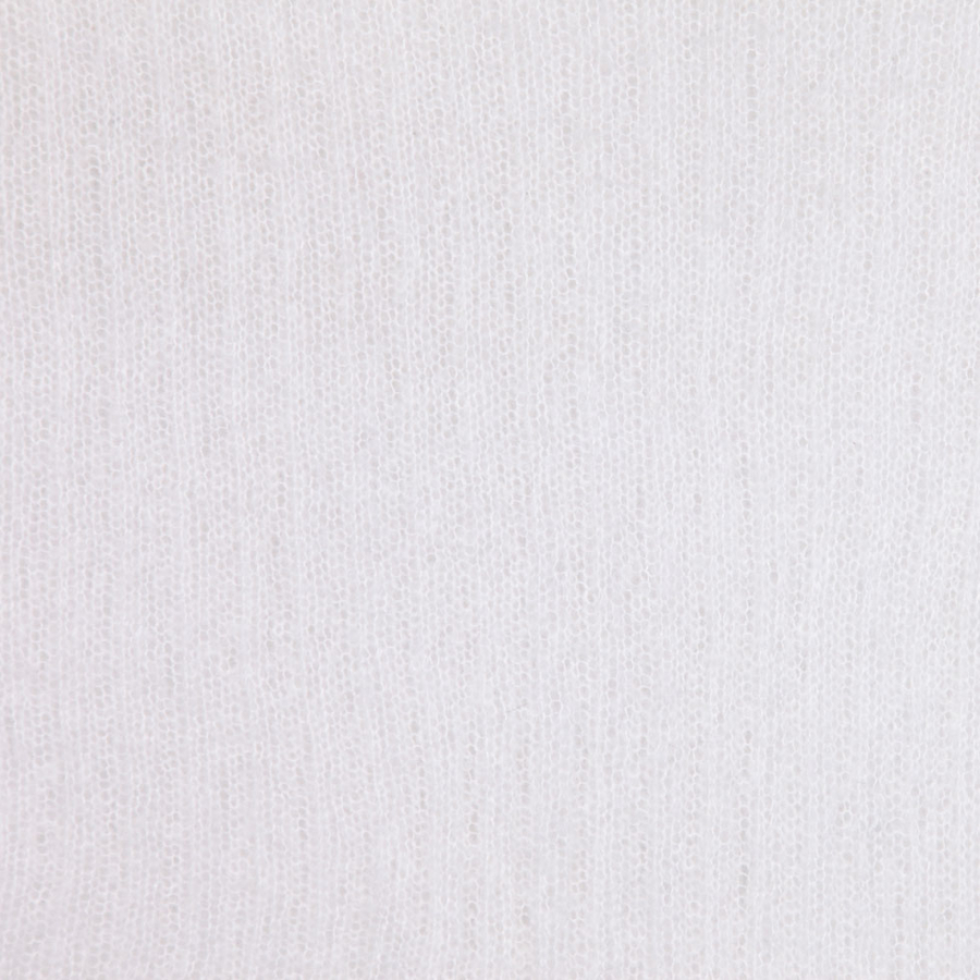 Off-White Solid Rib Knit & Tubular | Mood Fabrics
