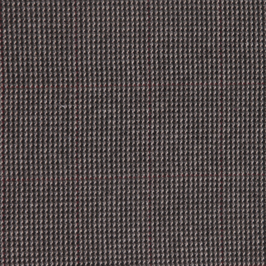 Black/White/Red Plaid Coating | Mood Fabrics