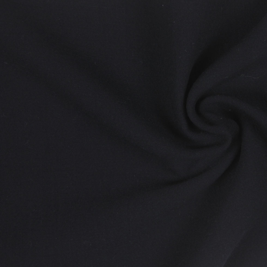 Donna Karan Black Solid Double Face | Mood Fabrics