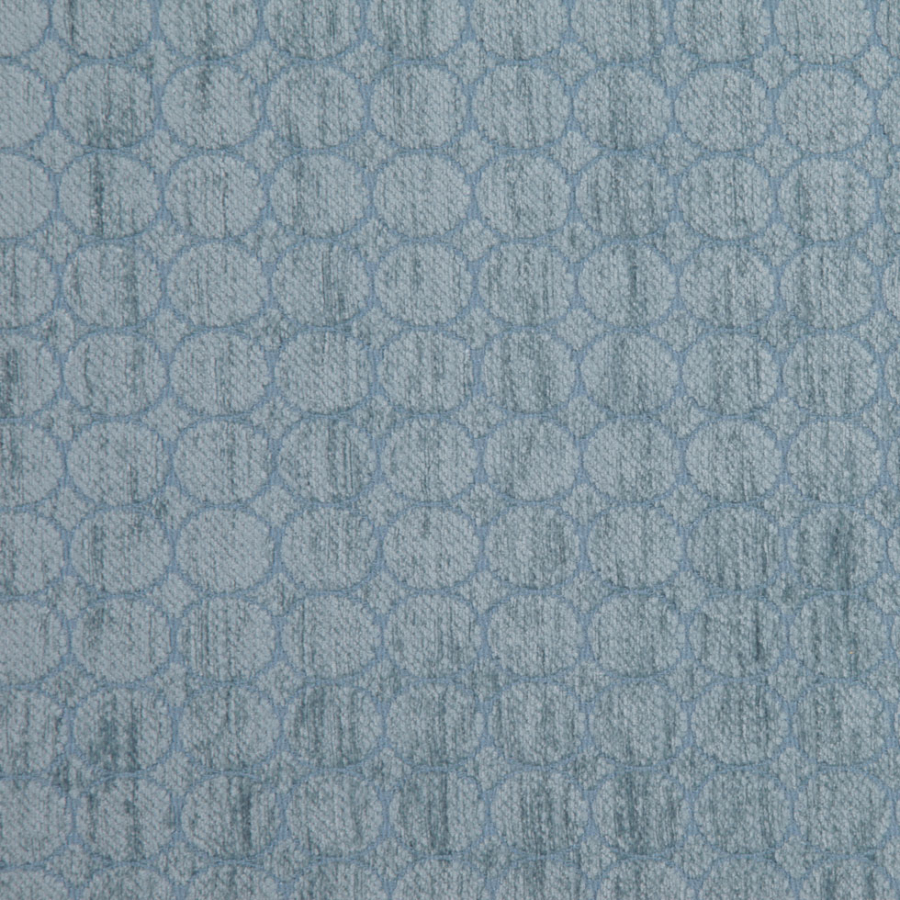 Duck Egg Geometric Chenille | Mood Fabrics