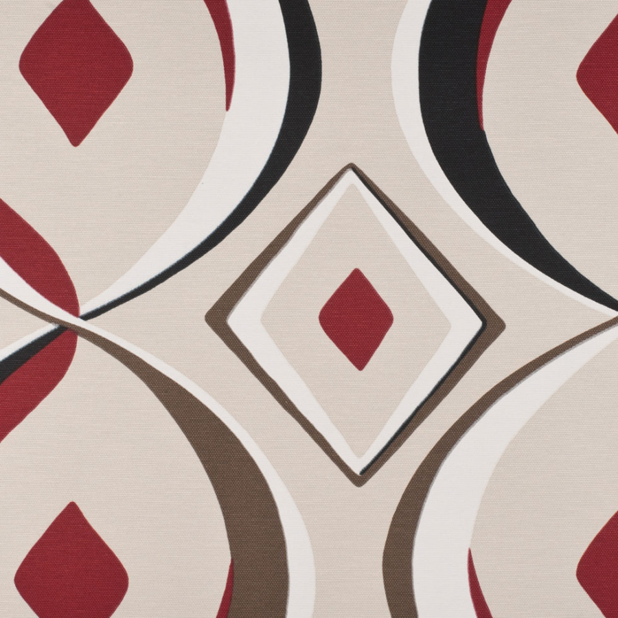 Burgundy 36 Geometric Prints | Mood Fabrics