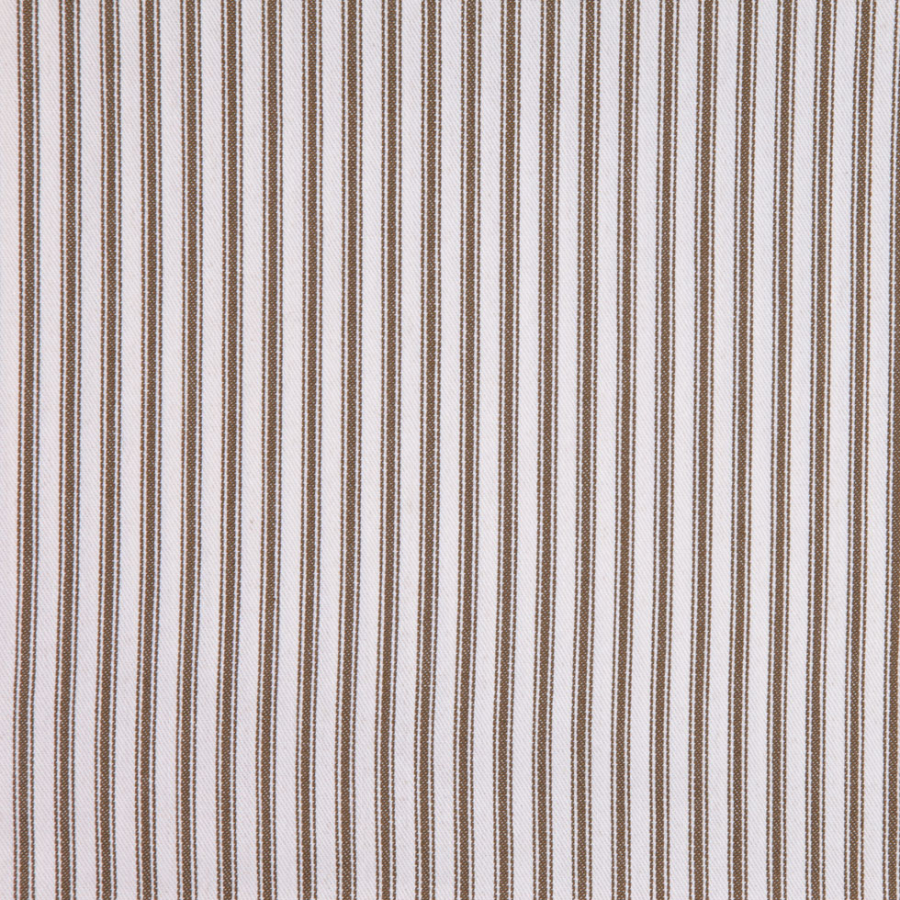 Chocolate Stripes Canvas | Mood Fabrics