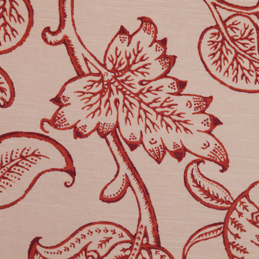 Beige & Red Floral Prints | Mood Fabrics