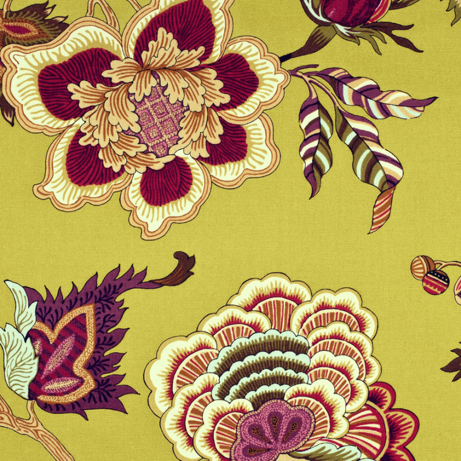 Tourmaline Floral Canvas | Mood Fabrics