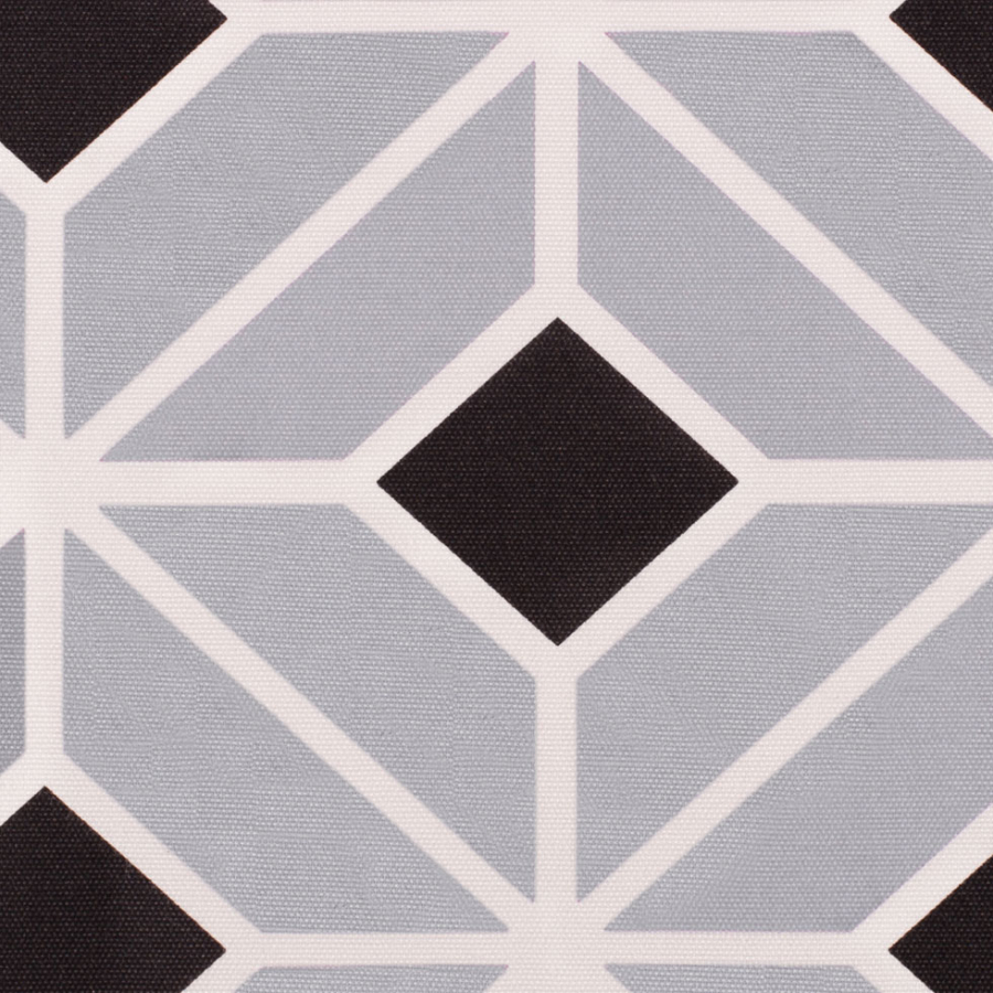 Gray and Black Geometric Geometric Canvas | Mood Fabrics