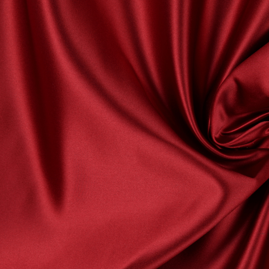Scarlet Solid Satin | Mood Fabrics